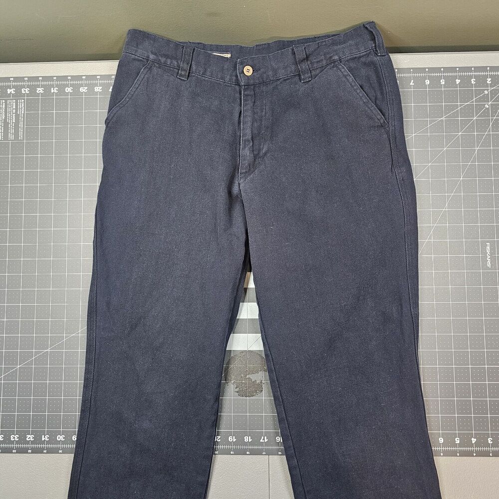 Southern Marsh Pants Mens 32x32 Blue Canvas Straight Chino Preppy Casual Work
